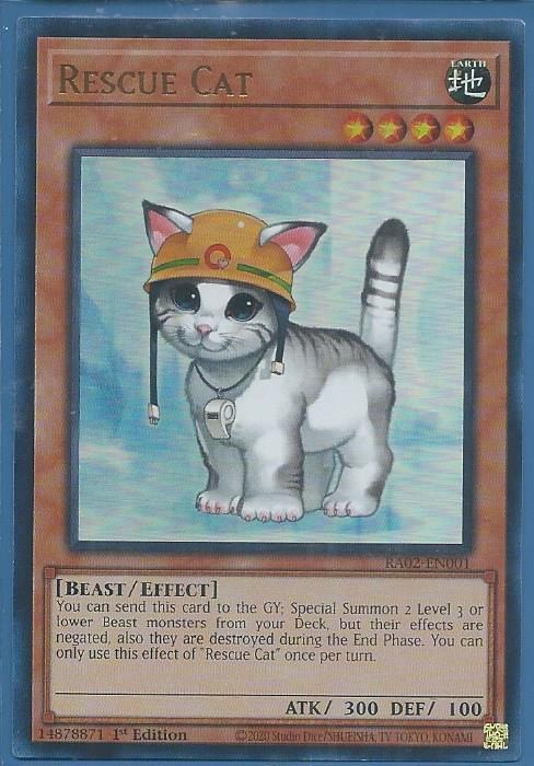 RA02-EN001 Rescue Cat – Ultra Rare