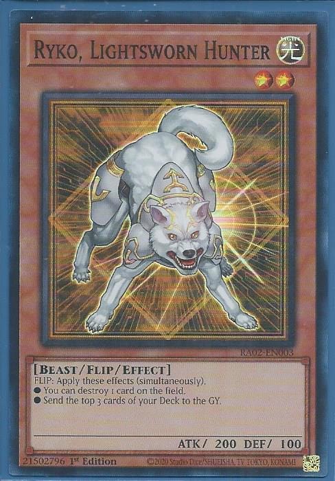 RA02-EN003 Ryko, Lightsworn Hunter – Super Rare