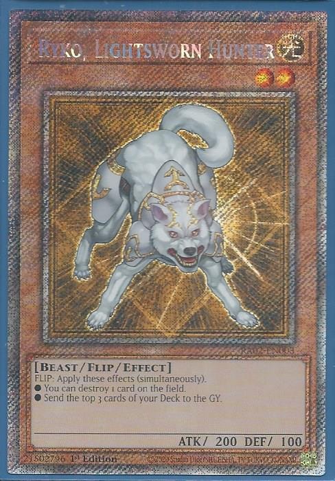 RA02-EN003 Ryko, Lightsworn Hunter – Platinum Secret Rare
