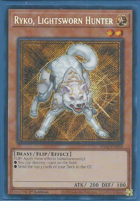 RA02-EN003 Ryko, Lightsworn Hunter – Secret Rare
