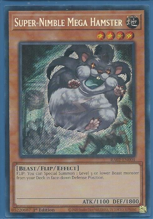 RA02-EN004 Super-Nimble Mega Hamster – Secret Rare
