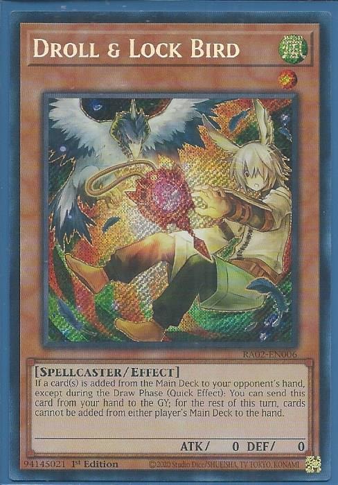 RA02-EN006 Droll & Lock Bird (Alternate Art) – Collector Rare