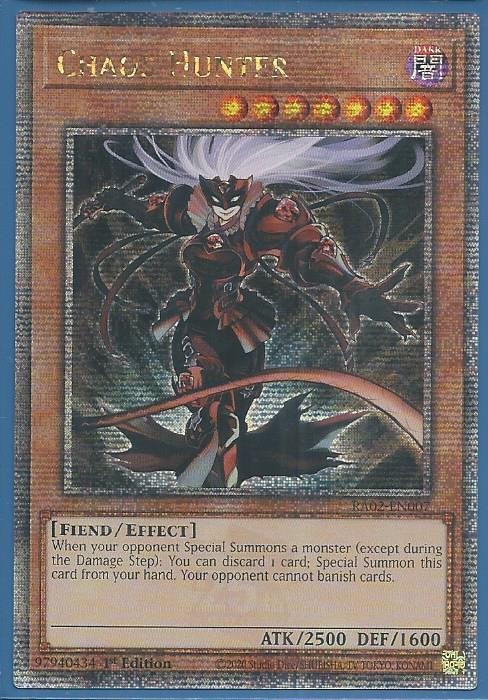 RA02-EN007 Chaos Hunter – Quarter Century Secret Rare