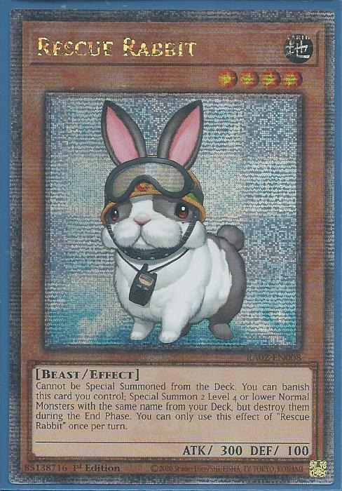 RA02-EN008 Rescue Rabbit – Quarter Century Secret Rare