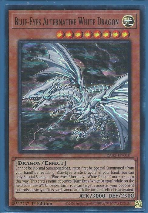 RA02-EN010 Blue-Eyes Alternative White Dragon – Super Rare