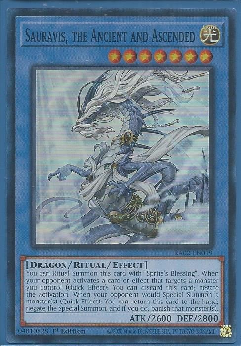 RA02-EN019 Sauravis, the Ancient and Ascended – Super Rare