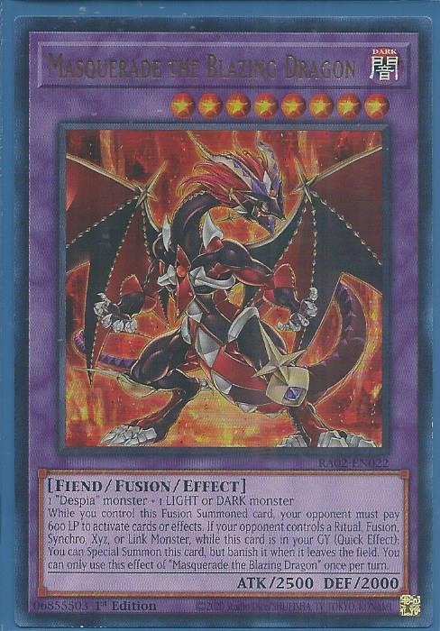 RA02-EN022 Masquerade the Blazing Dragon – Ultra Rare