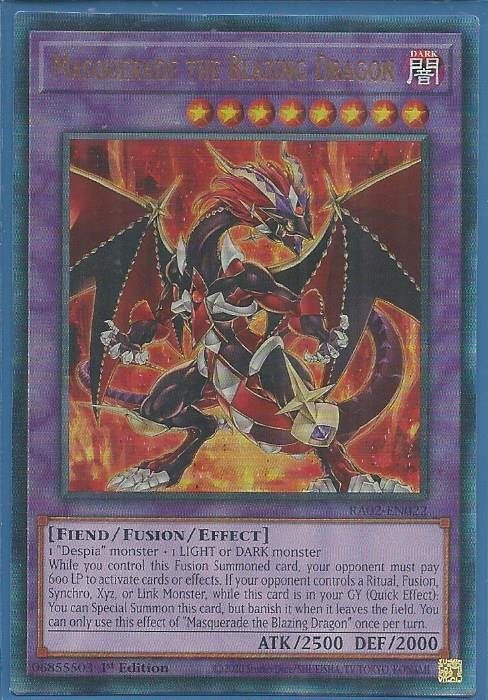 RA02-EN022 Masquerade the Blazing Dragon – Ultimate Rare