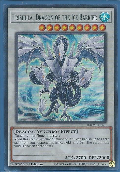 RA02-EN026 Trishula, Dragon of the Ice Barrier – Super Rare
