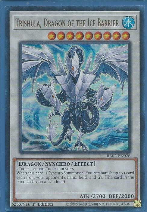 RA02-EN026 Trishula, Dragon of the Ice Barrier – Ultra Rare