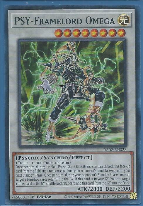 RA02-EN028 PSY-Framelord Omega – Super Rare
