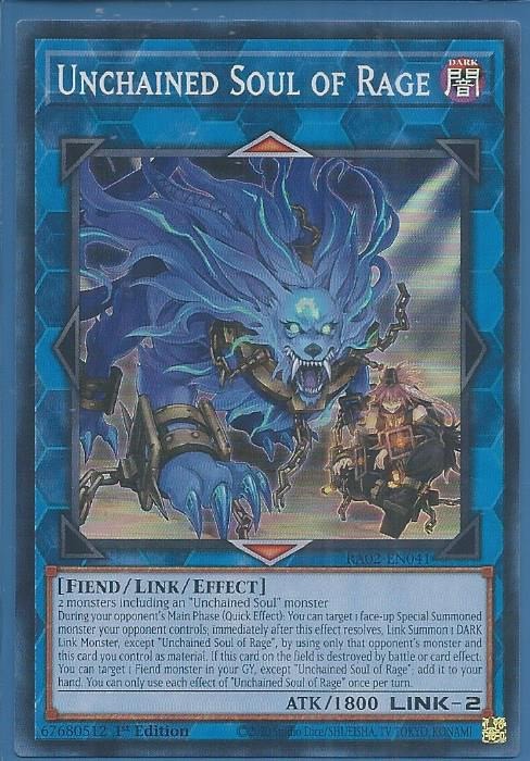 RA02-EN041 Unchained Soul of Rage – Super Rare
