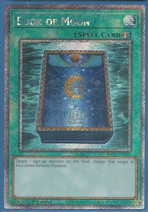 RA02-EN050 Book of Moon – Platinum Secret Rare