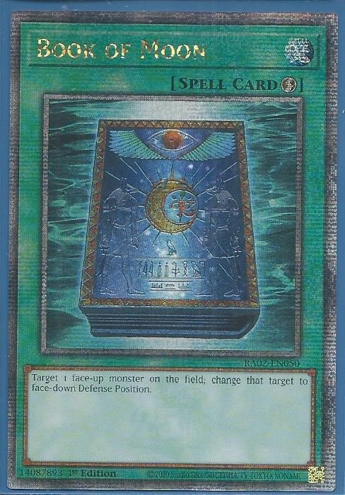 RA02-EN050 Book of Moon – Quarter Century Secret Rare