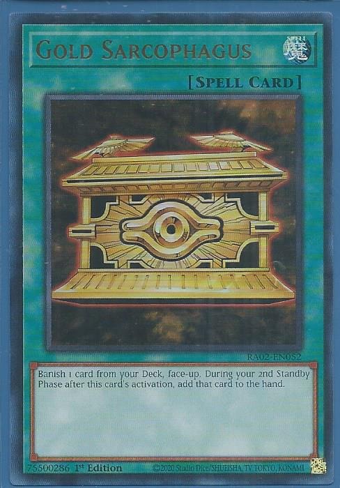 RA02-EN052 Gold Sarcophagus – Ultra Rare