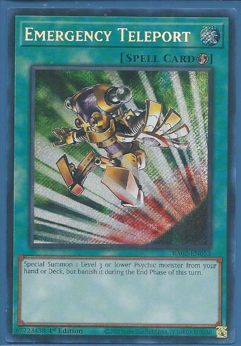 RA02-EN053 Emergency Teleport – Secret Rare