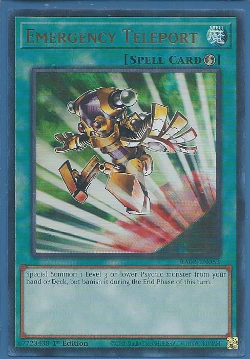RA02-EN053 Emergency Teleport – Ultra Rare