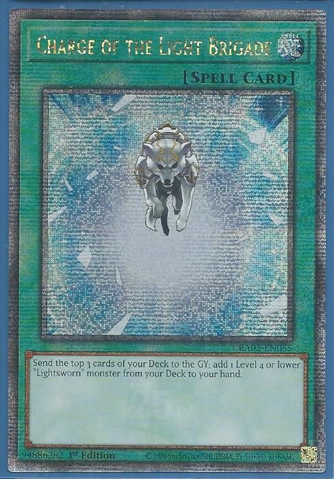 RA02-EN055 Charge of the Light Brigade – Quarter Century Secret Rare