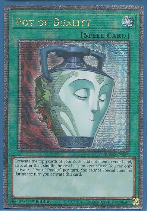 RA02-EN057 Pot of Duality – Quarter Century Secret Rare
