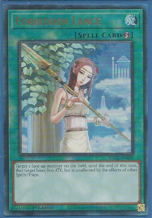 RA02-EN058 Forbidden Lance – Ultimate Rare