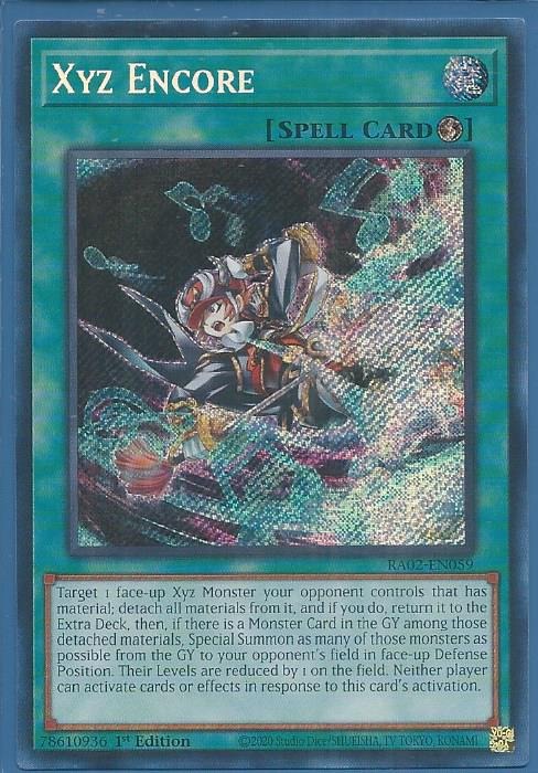 RA02-EN059 Xyz Encore – Secret Rare