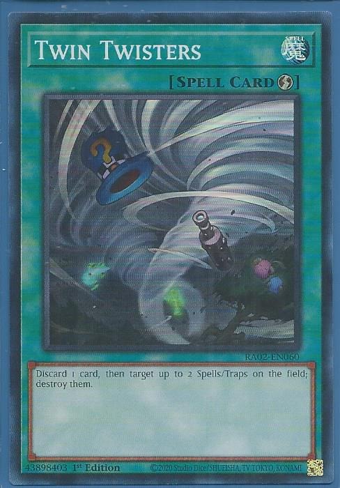 RA02-EN060 Twin Twisters – Super Rare