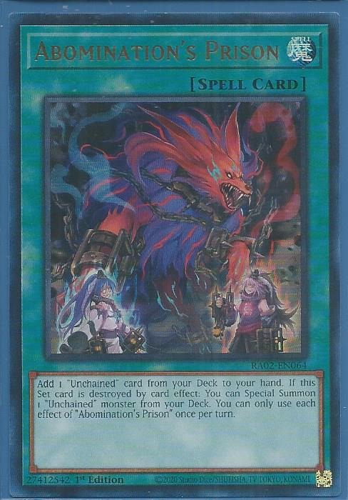 RA02-EN064 Abomination’s Prison – Ultra Rare
