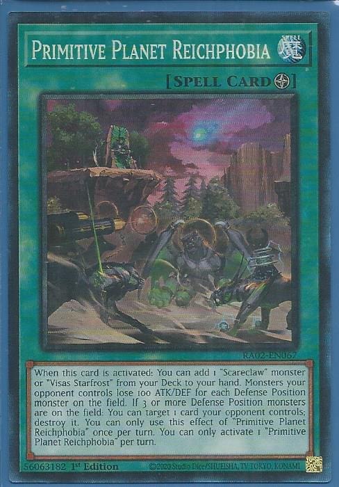 RA02-EN067 Primitive Planet Reichphobia – Collector Rare