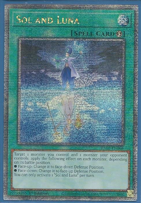 RA02-EN068 Sol and Luna – Quarter Century Secret Rare