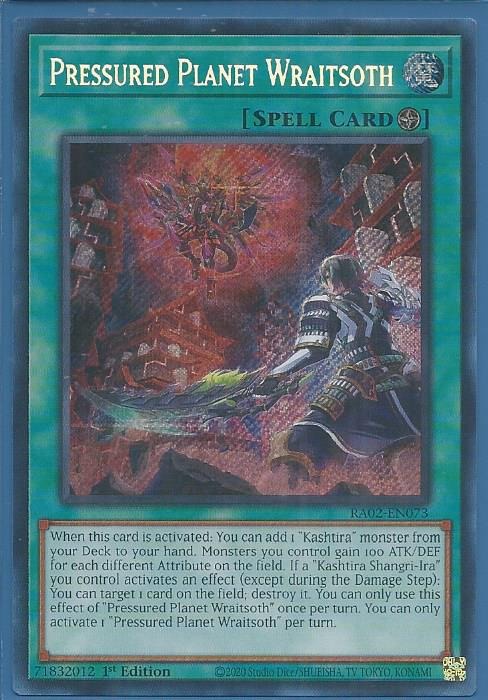 RA02-EN073 Pressured Planet Wraitsoth – Secret Rare