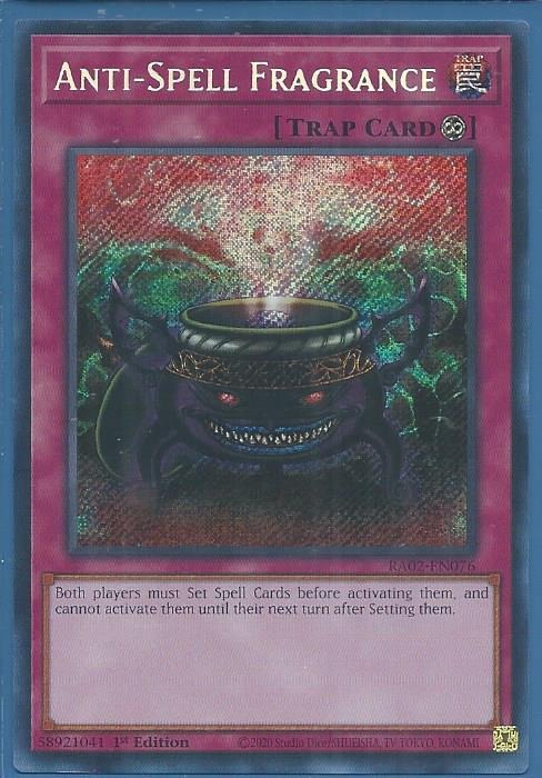 RA02-EN076 Anti-Spell Fragrance – Secret Rare