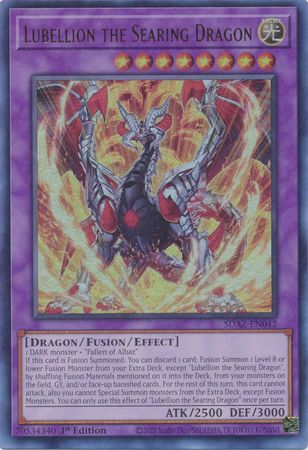 kaka SDAZ-EN042 - Lubellion the Searing Dragon - Ultra Rare 1st Edition