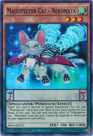 phx MP16-EN125 - Majespecter Cat - Nekomata - Super Rare 1st Edition