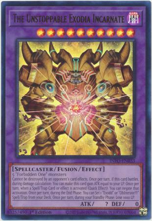 phx INFO-EN033 - The Unstoppable Exodia Incarnate - Ultra Rare 1st Edition