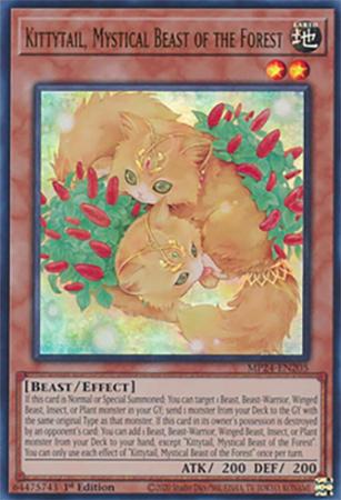 kp01 MP24-EN205 - Kittytail, Mystical Beast of the Forest - Ultra Rare