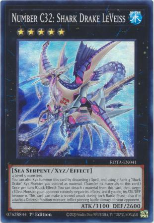 kp01 ROTA-EN041 - Number C32: Shark Drake LeVeiss - Super Rare