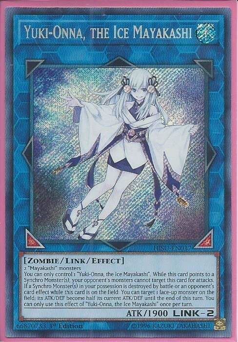 phx HISU-EN037 Yuki-Onna, the Ice Mayakashi – Secret Rare
