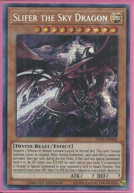 phx TN19-EN008 Slifer the Sky Dragon – Prismatic Secret Rare - Thần Ai Cập Osiris