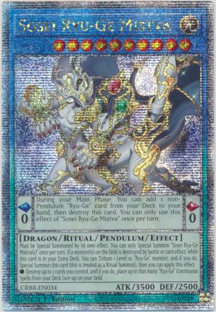 CRBR-EN034 - Sosei Ryu-Ge Mistva - Quarter Century Secret Rare