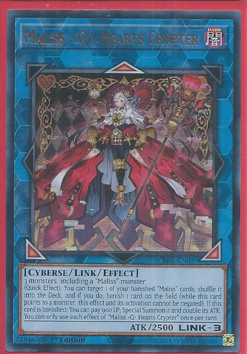 CRBR-EN020 Maliss Q Hearts Crypter – Ultra Rare