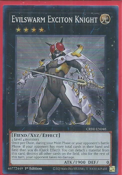 CRBR-EN048S Evilswarm Exciton Knight – Super Rare