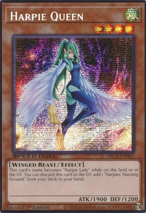 SBC2-ENH03 Harpie Queen - Prismatic Secret Rare - Hoa Kỳ USA