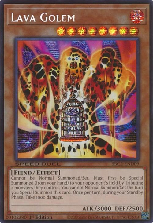 SBC2-END09 Lava Golem - Prismatic Secret Rare - Hoa Kỳ USA