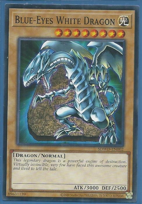 SDWD-EN002 Blue-Eyes White Dragon (Tablet Artwork) – Common