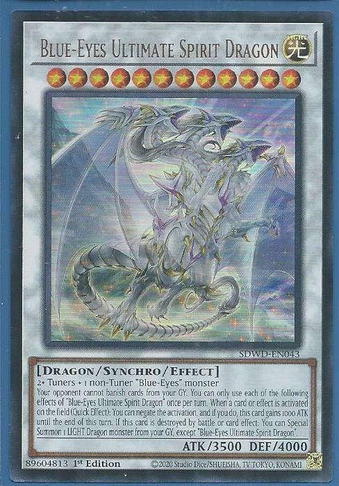 SDWD-EN043 Blue-Eyes Ultimate Spirit Dragon – Ultra Rare