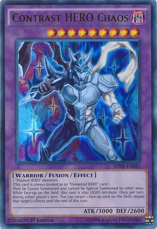phx SDHS-EN041 - Contrast Hero Chaos - Ultra Rare 1st Edition USA
