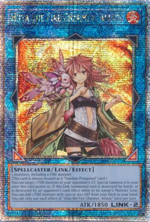 RA04-EN074 Hiita the Fire Charmer, Ablaze – Quarter Century Secret Rare