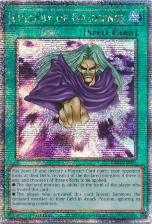 RA04-EN085 Lullaby of Obedience – Quarter Century Secret Rare