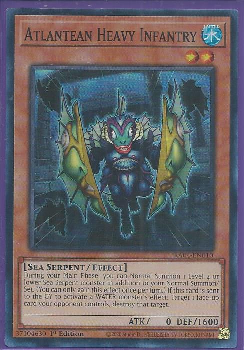 RA04-EN010 - Atlantean Heavy Infantry - Super Rare 1st Edition