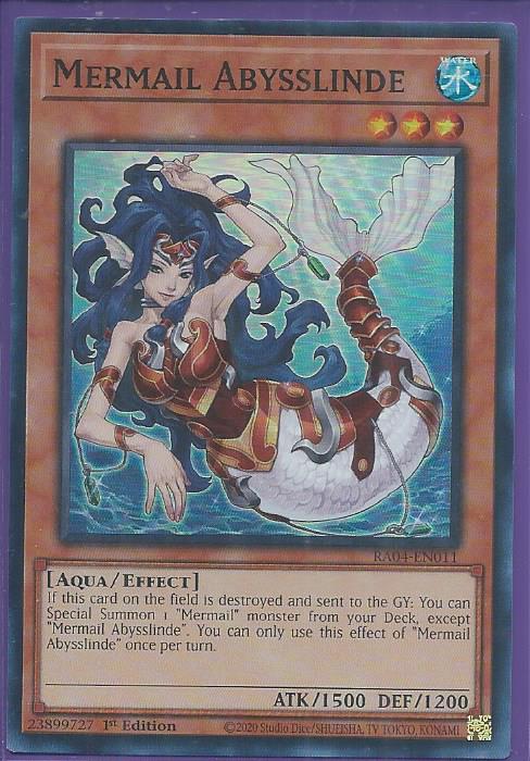 RA04-EN011 - Mermail Abysslinde - Super Rare 1st Edition